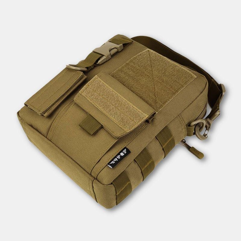 Herr Camo Mönster Multifunktion Stor Kapacitet Utomhusresor Taktisk Väska Crossbody-väska Axelväska Fyrkantig Väska