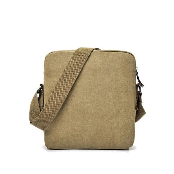 Herr Canvas Multifunktionell Vintage Crossbody-väska Axelväska Casual Business Travel Pack