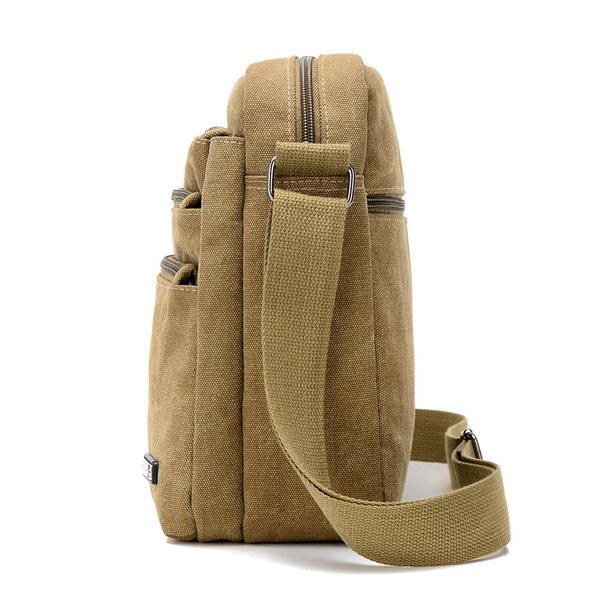 Herr Canvas Outdoor Fritid Crossbody-väskor