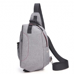 Herr Canvas Outdoor Sport Multifunktionell Crossbody-väska