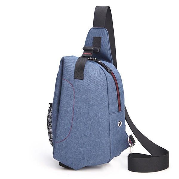 Herr Canvas Outdoor Sport Multifunktionell Crossbody-väska