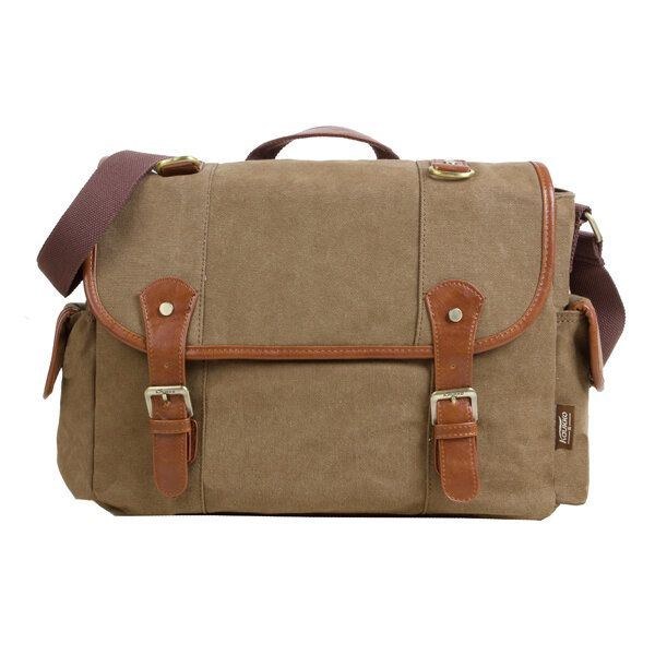 Herr Casual Canvas Axelväska Outdoor Messenger Bags