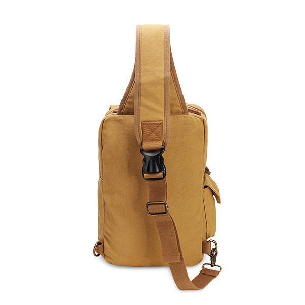 Herr Casual Canvas Outdoor Sport Shoulder Ipad Chest Crossbody Bag