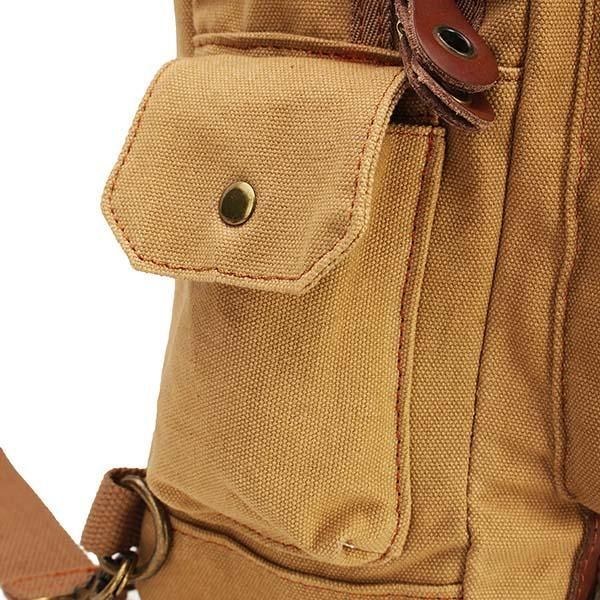 Herr Casual Canvas Outdoor Sport Shoulder Ipad Chest Crossbody Bag