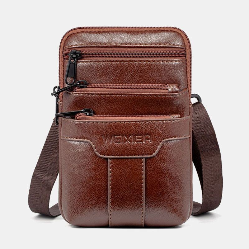 Herr Casual Crossbody-väska Telefonväska Multi-pocket Väska Outdoor Daily Bag