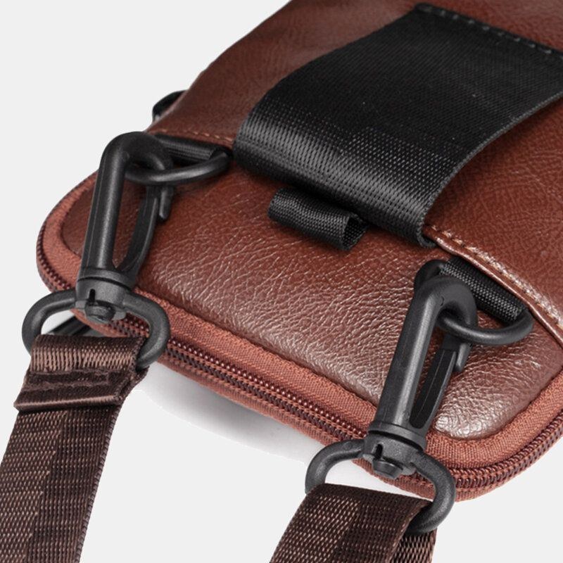 Herr Casual Crossbody-väska Telefonväska Multi-pocket Väska Outdoor Daily Bag