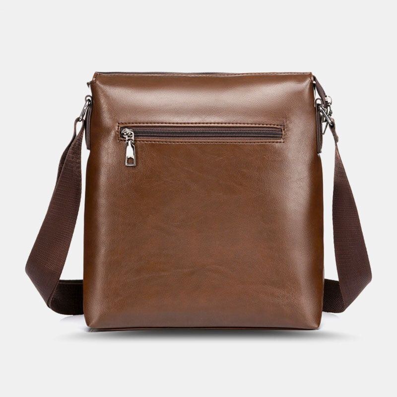 Herr Large Capacity Crossbody-väskor Med Flera Fickor Casual Slitstark 6.5 Tums Telefonväska Messenger Bag Axelväska