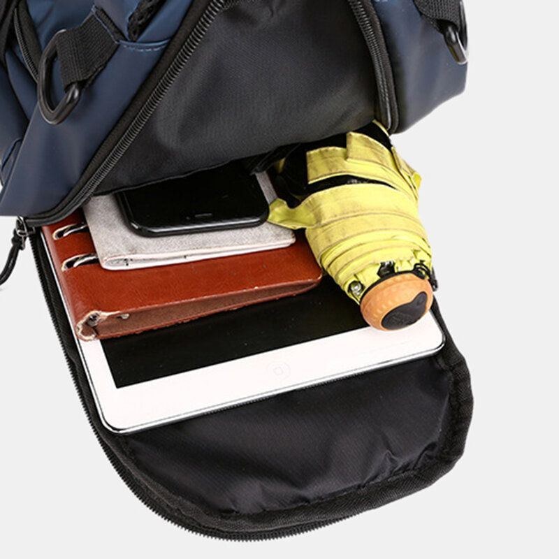 Herr Mode Lättvikt Multifunktionell Crossbody-väska Axelväska Bröstväska Ryggsäck Med Usb-laddningsport