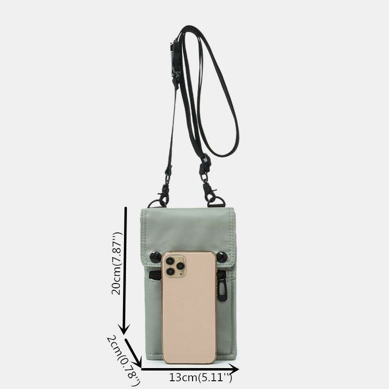 Herr Multi-carry Expanderbar Multifunktion Vattentät Casual Telefonväska Crossbody Bag Sling Bag