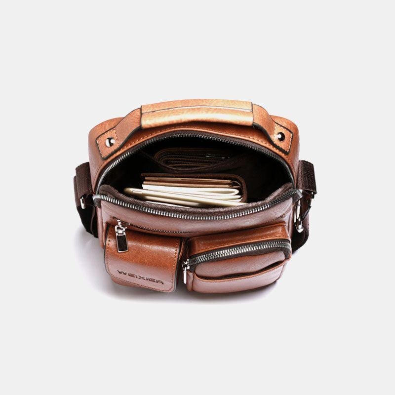 Herr Multifunktionsväska Casual Crossbody-väska Axelväska Handväska Businessväska