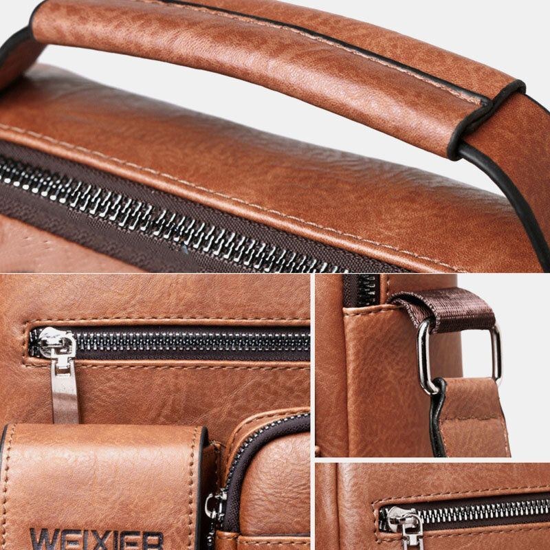 Herr Multifunktionsväska Casual Crossbody-väska Axelväska Handväska Businessväska