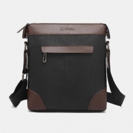 Herr Nylon Casual Patchwork Vattentät Slitstark Crossbody-väska