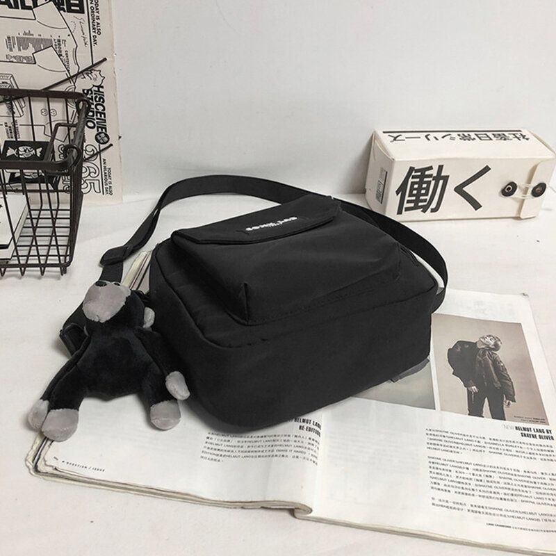 Herr Nylon Hip-hop Andningsbar All-match Crossbody Bag Axelväska