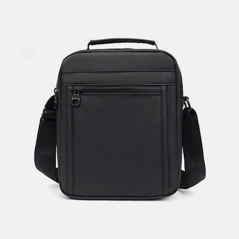 Herr Nylon Lättvikt Casual Outdoor Travel Multi-carry Axelväska Crossbody Bag