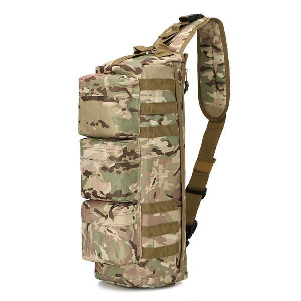 Herr Nylon Tactical Outdoor Sport Cs Crossbody Bag Hiking Chest Bag