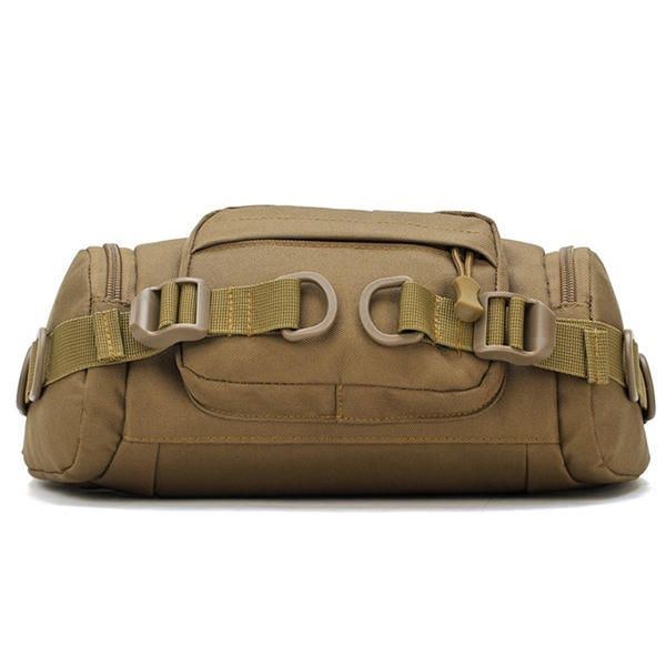 Herr Nylon Utomhus Vattentät Tactical Sling Bag Bröstväska Midjeväska Crossbody Bag