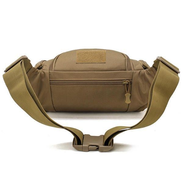 Herr Nylon Utomhus Vattentät Tactical Sling Bag Bröstväska Midjeväska Crossbody Bag