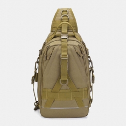 Herr Oxford Camo Multifunktion Vattentät Utomhussport Ridning Taktisk Axelväska Crossbody-väska Bröstväska