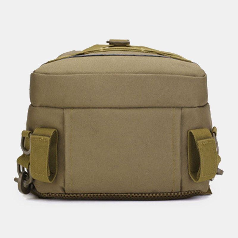 Herr Oxford Camo Multifunktion Vattentät Utomhussport Ridning Taktisk Axelväska Crossbody-väska Bröstväska