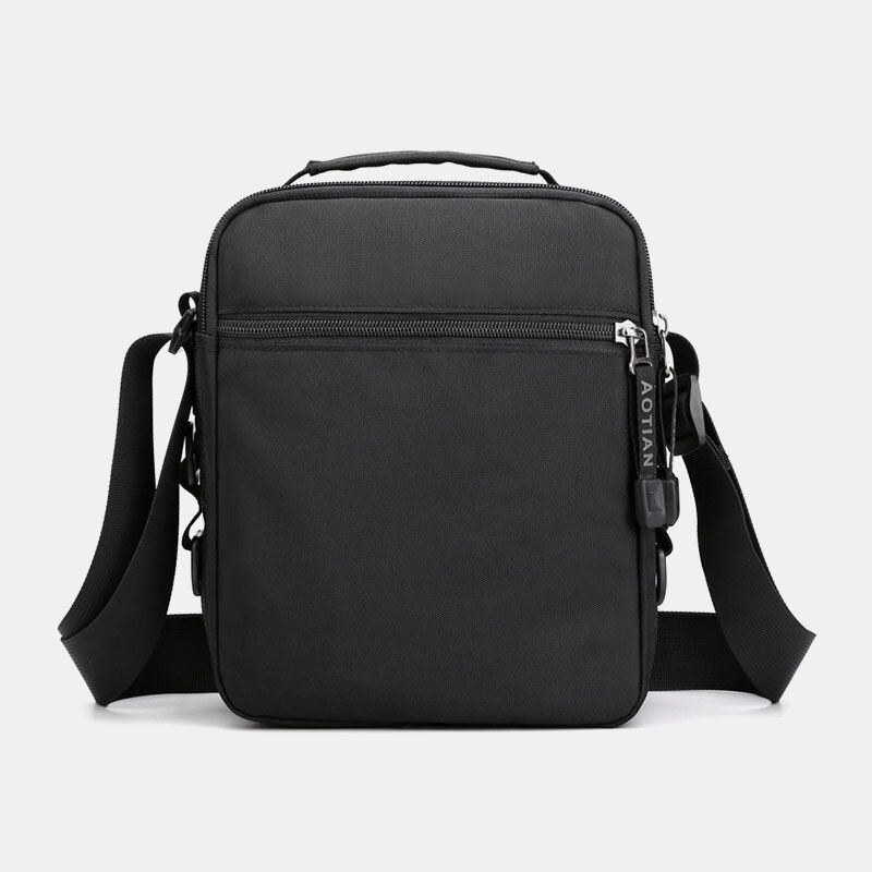 Herr Oxford Casual Vattentät Crossbody-väska Med Stor Kapacitet Axelväska