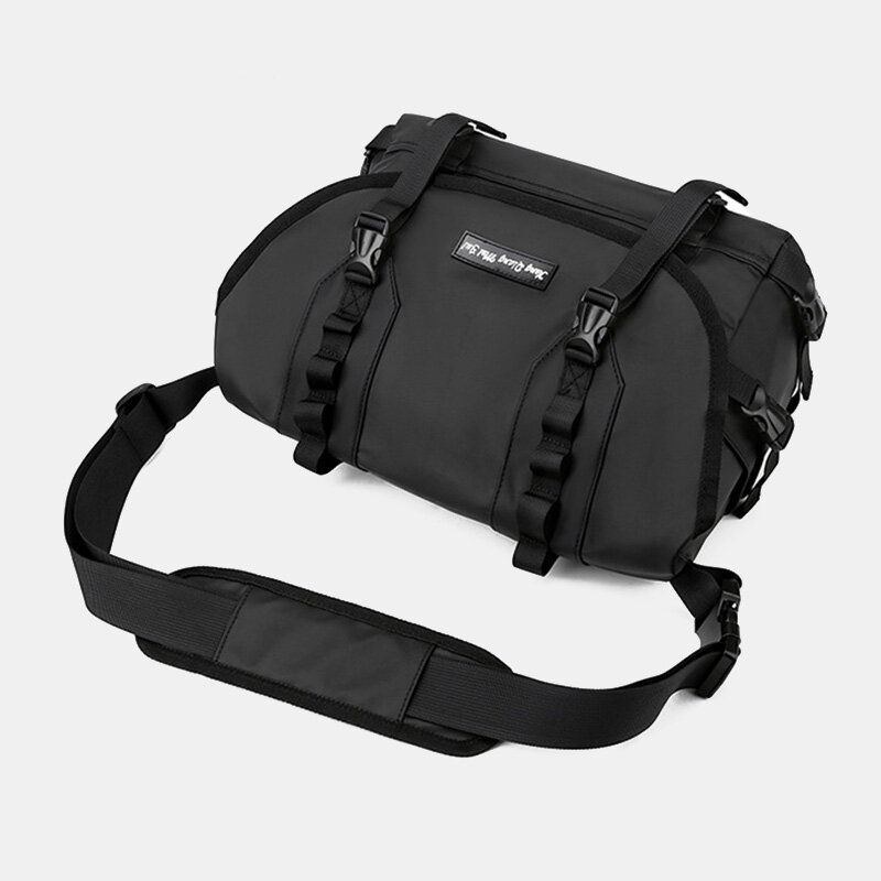 Herr Unisex Nylon Justerbar Axelrem Flerfickor Crossbody-väskor Casual Back Anti-stöld Pocket Messenger Bag Axelväska