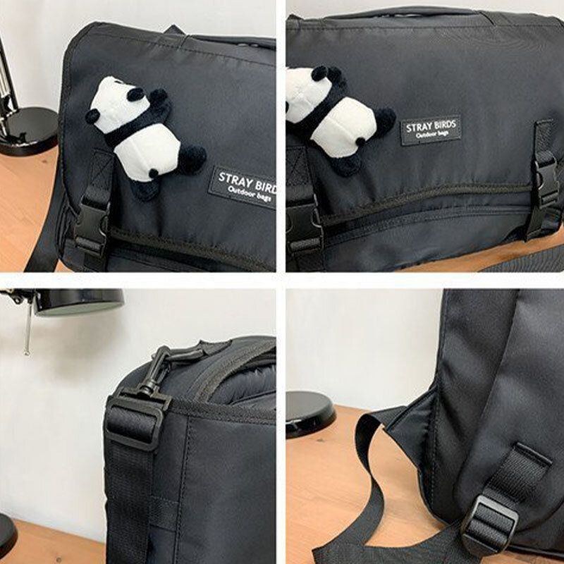 Herr Vinter 2022 Nylon Casual Crossbody-väska Med Stor Kapacitet