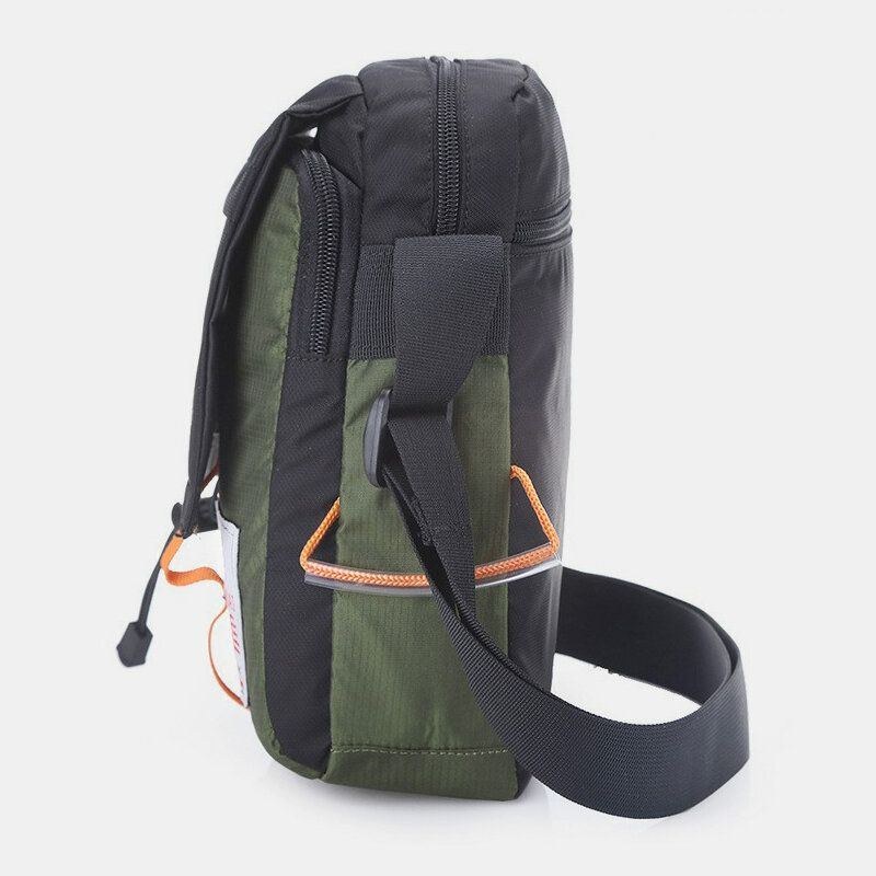 Herrmode Outdoor Reseväska Nylon Vattentät Axelväska Crossbody Bag