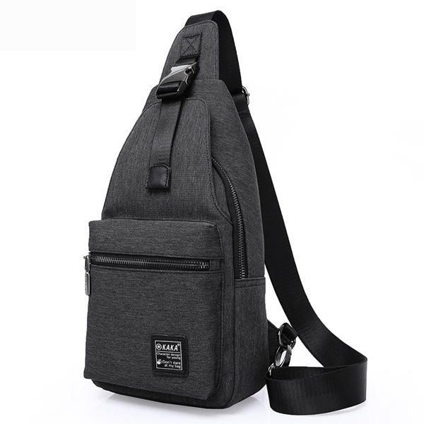 Kaka® Mode Chest Pack Stor Kapacitet Swagger Bag Crossbody Resväska