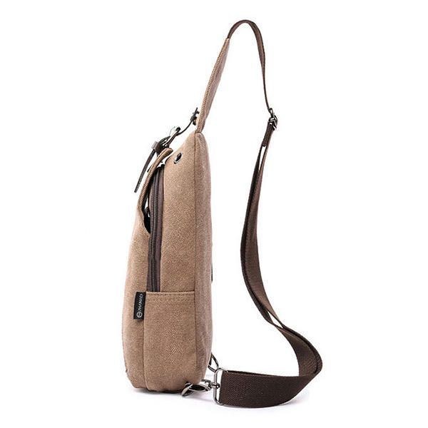 Man Canvas Sling Bag Outdoor Sport Casual Chest Pack Crossbody Swagger Bag