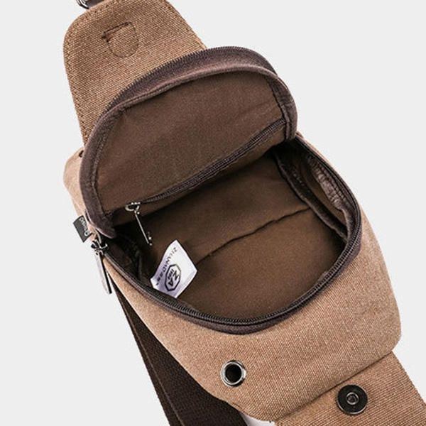 Man Canvas Sling Bag Outdoor Sport Casual Chest Pack Crossbody Swagger Bag