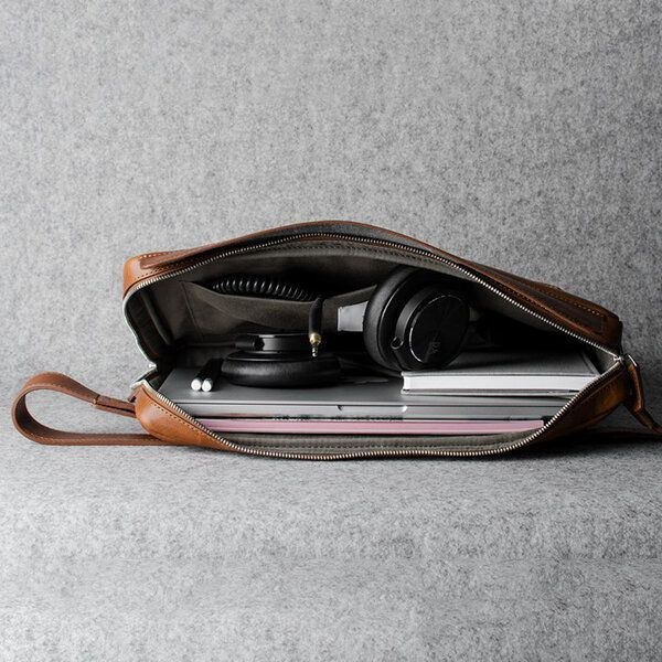 Men Solid Casual Multifunktion Laptop Crossbody-väska