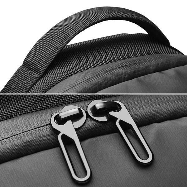 Stor Kapacitet Vattentät Business Usb Laddningsport Sling Bag Bröstväska Crossbody-väska För Män