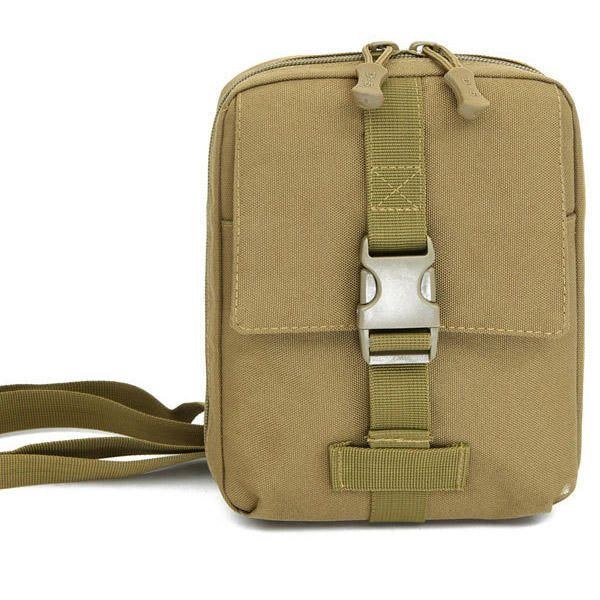 Taktisk Nylon För Män Multifunktions Mini-verktygsväska Crossbody-väska Ipad-axelväska