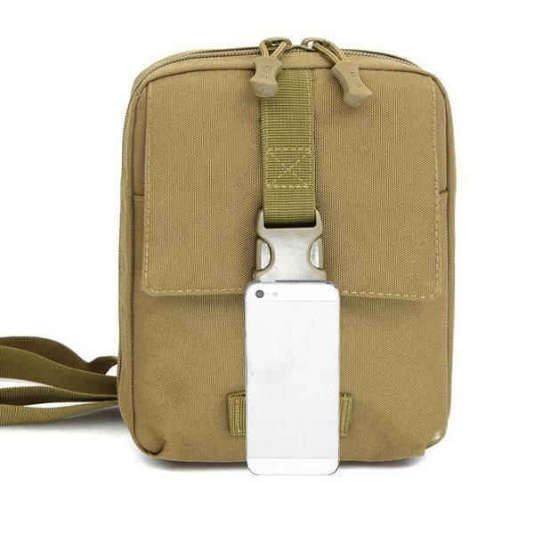 Taktisk Nylon För Män Multifunktions Mini-verktygsväska Crossbody-väska Ipad-axelväska