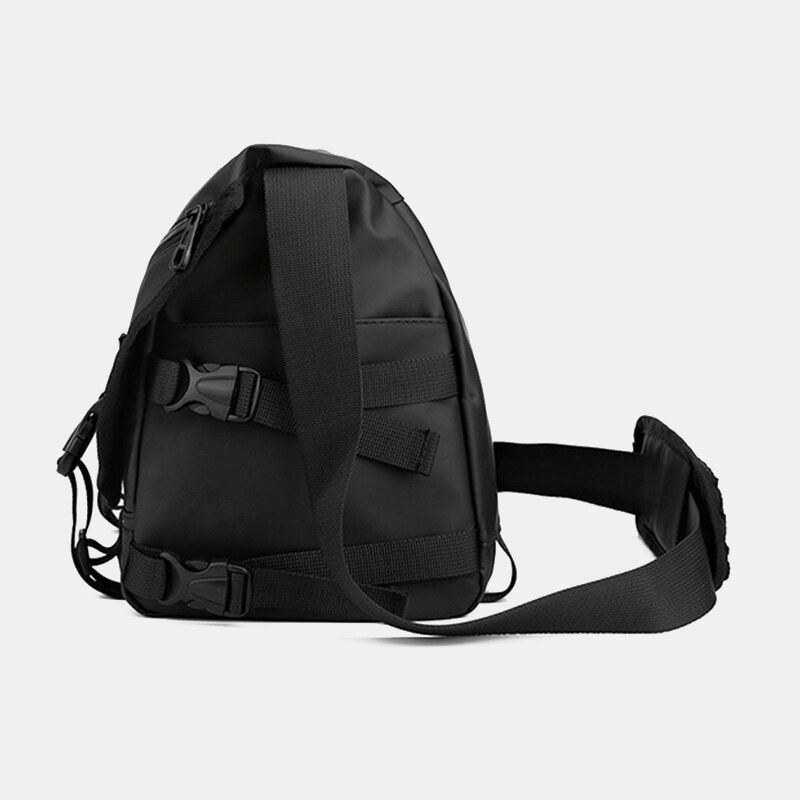 Unisex Herr Med Stor Kapacitet Rygg Stöldskyddsficka Crossbody-väskor Minimalistiskt Spänne Nylon Messenger Bag Axelväska