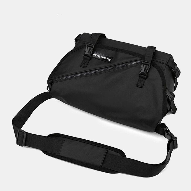 Unisex Herr Med Stor Kapacitet Rygg Stöldskyddsficka Crossbody-väskor Minimalistiskt Spänne Nylon Messenger Bag Axelväska