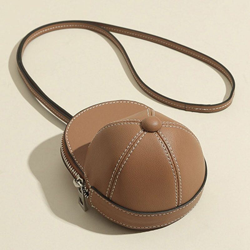 Baseballhatt I Konstläder För Kvinnor Causl Creative Axelväska Crossbody-väska