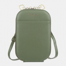 Dam 4 Kortplatser 6.5 Tums Telefonväska Oval Väska Crossbody Väska