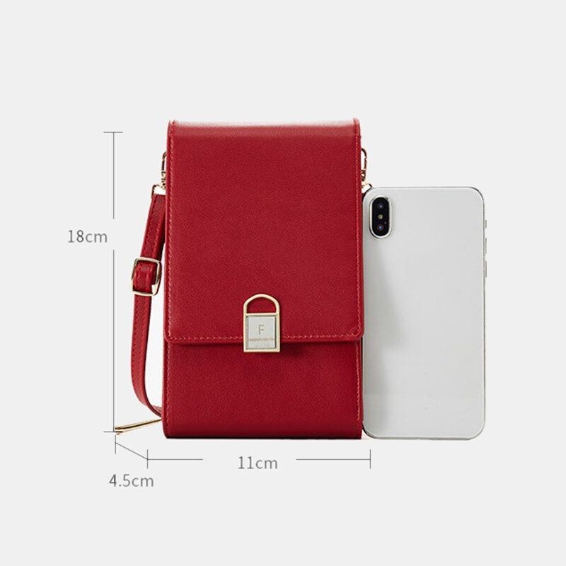 Dam 6.3 Tums Telefon Solid Crossbody-väska Telefonväska