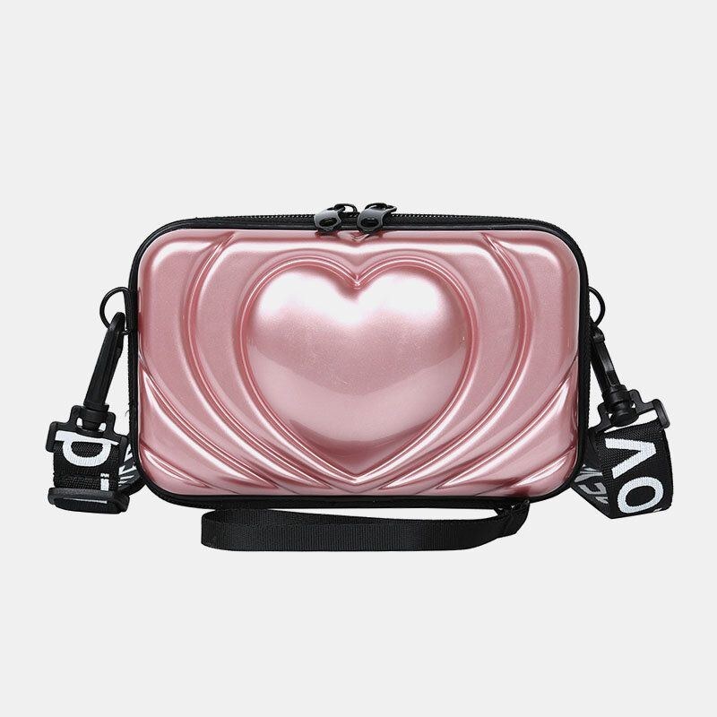 Dam 6.5 Tum Love Solid Trunk Telefonväska Crossbody-väska