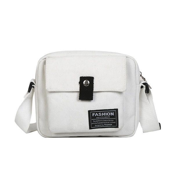 Dam Canvas Hip-hop Crossbody Bag Axelväska