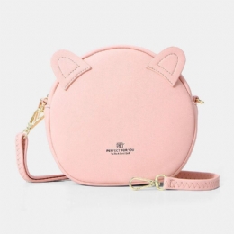 Dam Casual Solid Cat Mönster Telefonväska Crossbody Väska