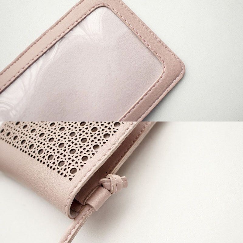 Dam Casual Solid Hollow Out Touch Screen 6.3 Tums Telefonväska Axelväska Crossbody-väska