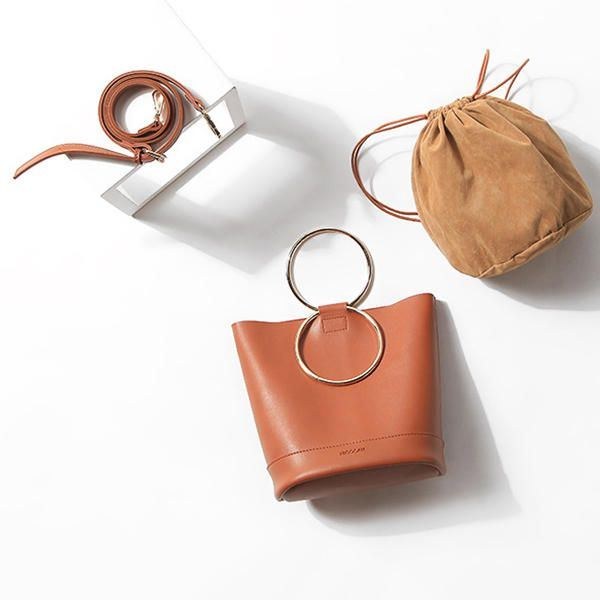 Dam Coola Pu Bucket Bags Crossbody-väskor