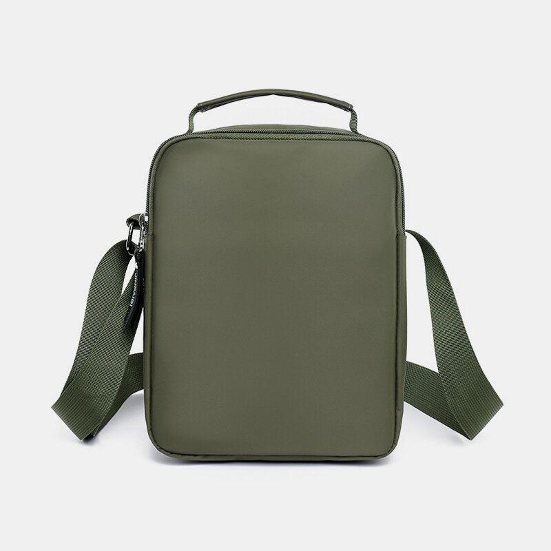 Dam Herr Oxford Cloth Multi-ficka Stor Kapacitet Flerlager Vattentät Crossbody Bag Axelväska