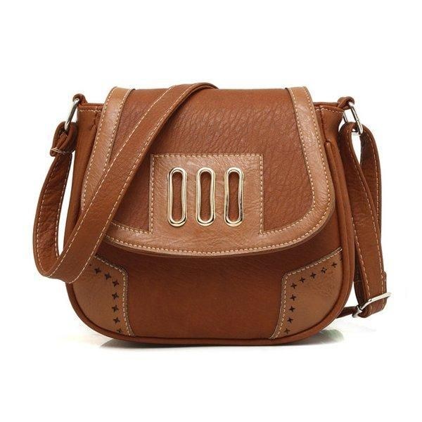 Dam Hollow Out-väskor Flickor Casual Axelväskor Crossbody-väskor