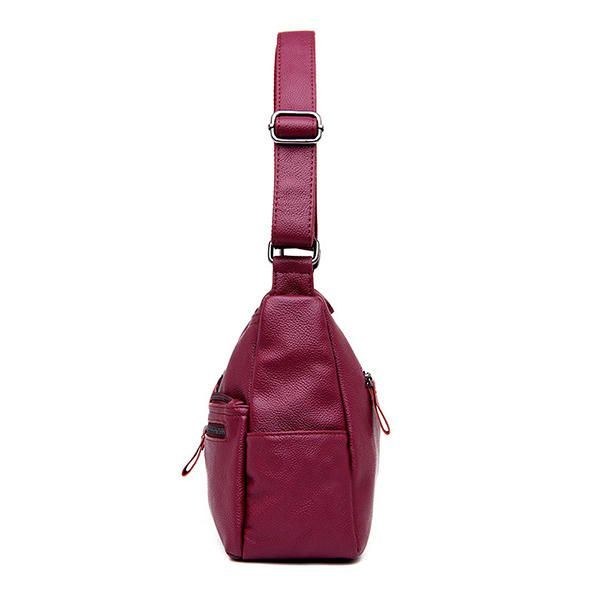 Dam Konstläder Fritid Axelväska Crossbody Bag Axelväska