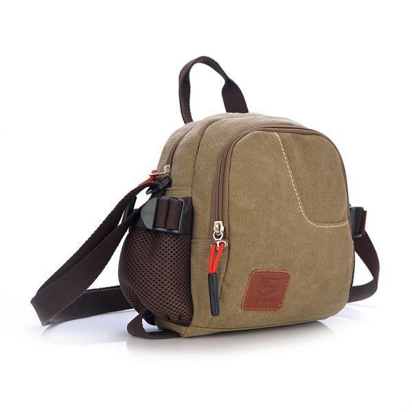 Dam Män Casual Canvas Crossbody-väskor Lätt Handväskor Outdoor Axelväskor