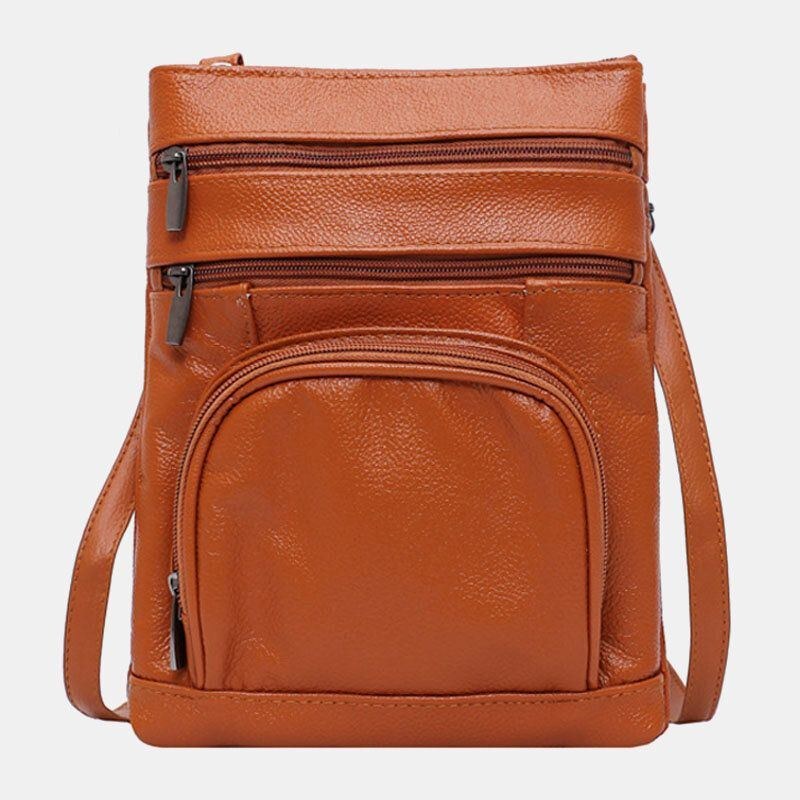 Dam Multi-pocket Multifunktionell Axelväska Crossbody-väska