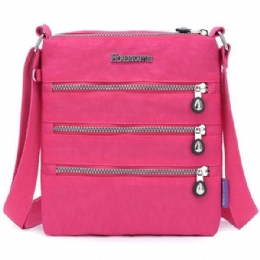 Dam Nylon Flerfickor Vattentät Crossbody-väska